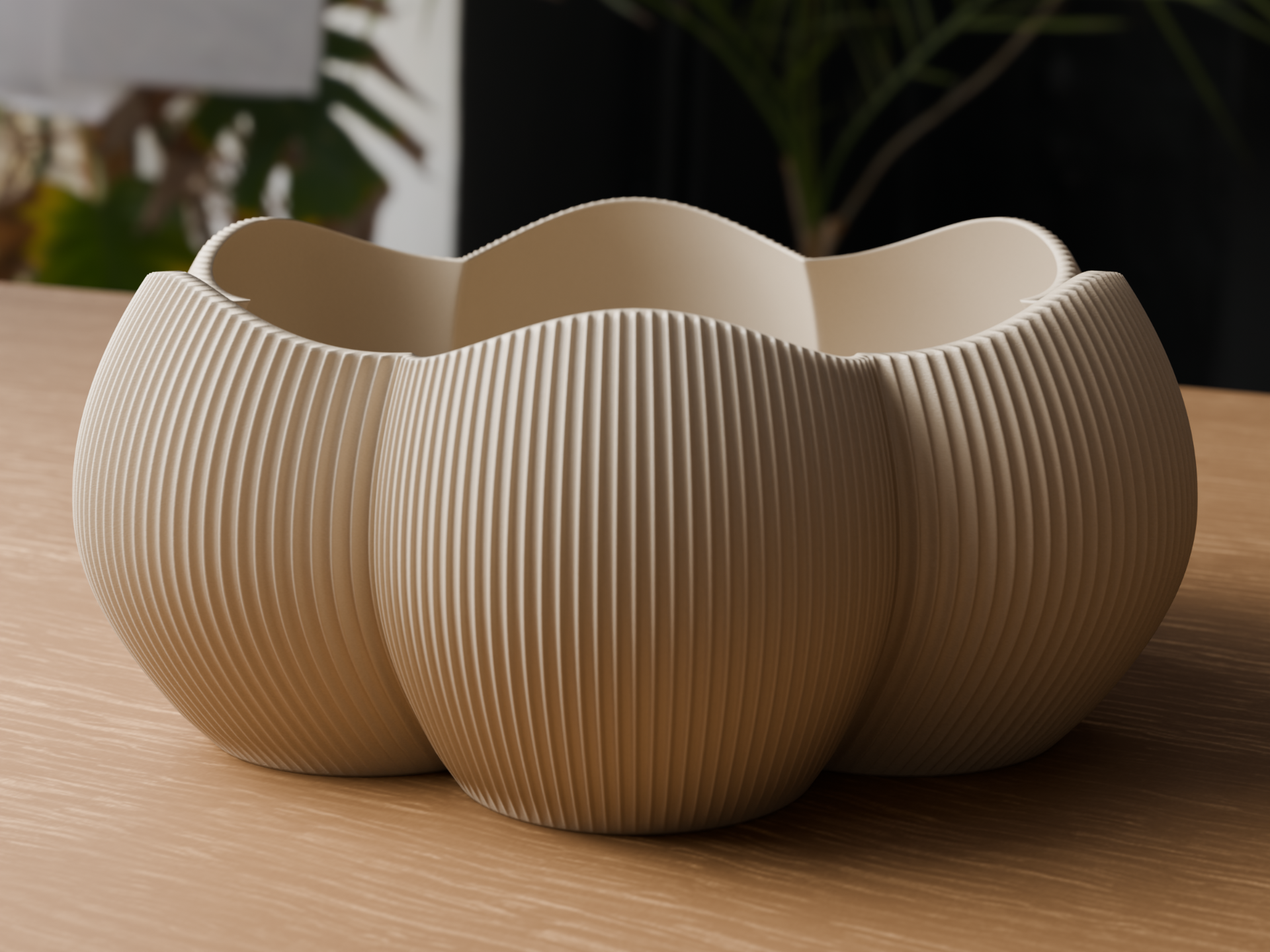 Ribba | Sculptural Ribbed Fruit Bowl - 1