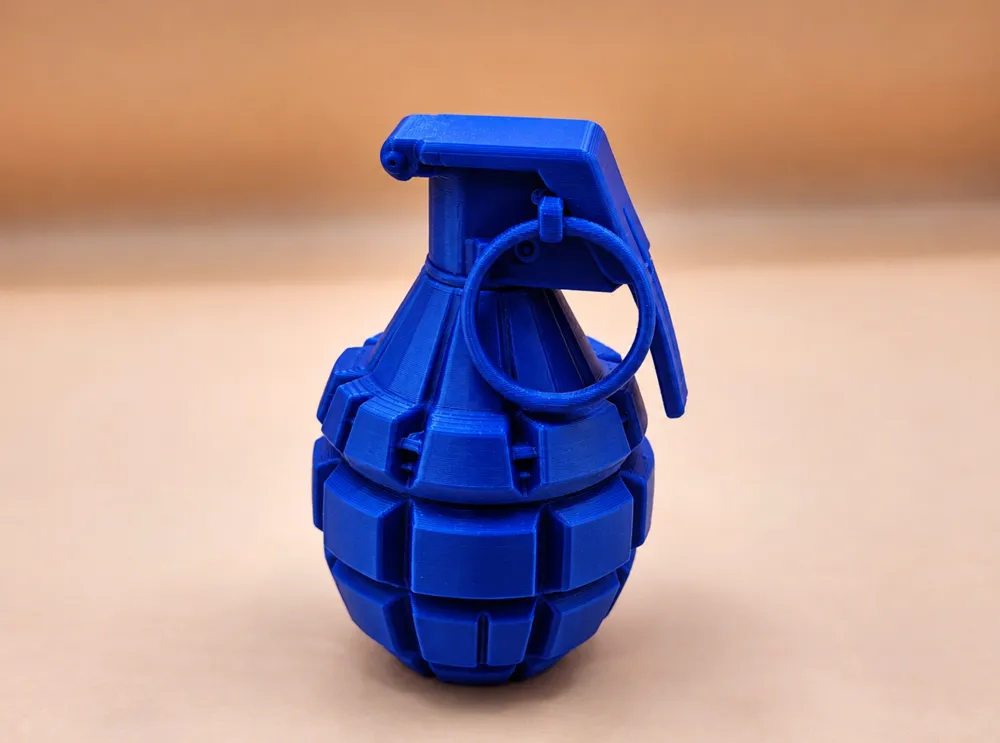 Grenade-Shaped Chewing Gum Container - Free 3D Print Model - MakerWorld
