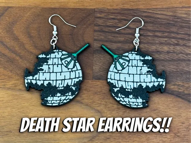 Multicolor Death Star Earrings! | Keychain