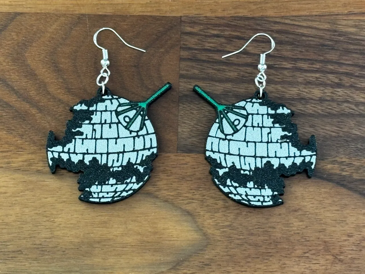 Multicolor Death Star Earrings! | Keychain view 2
