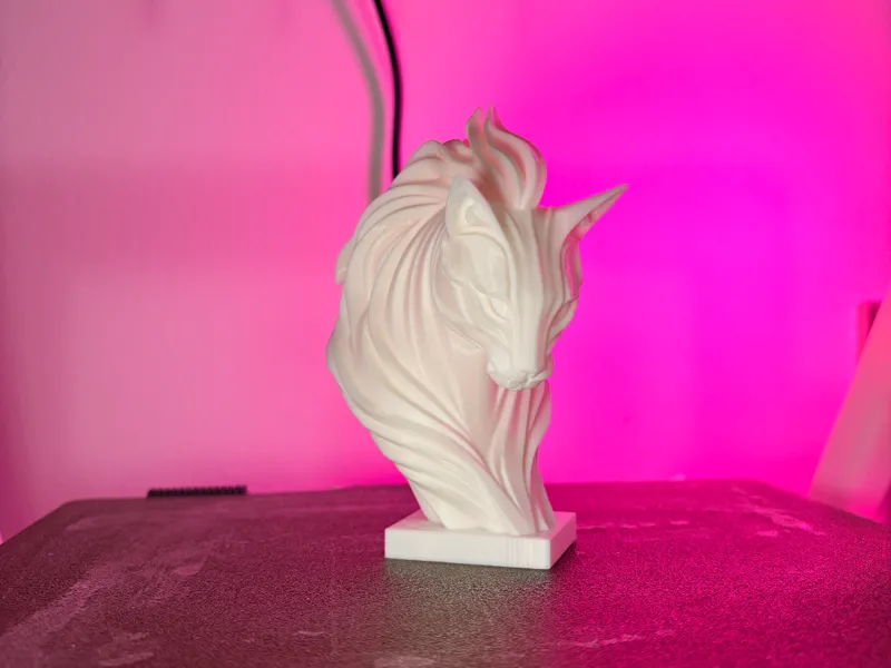 minimalist flowing cat bust