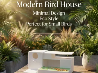 modern bird house