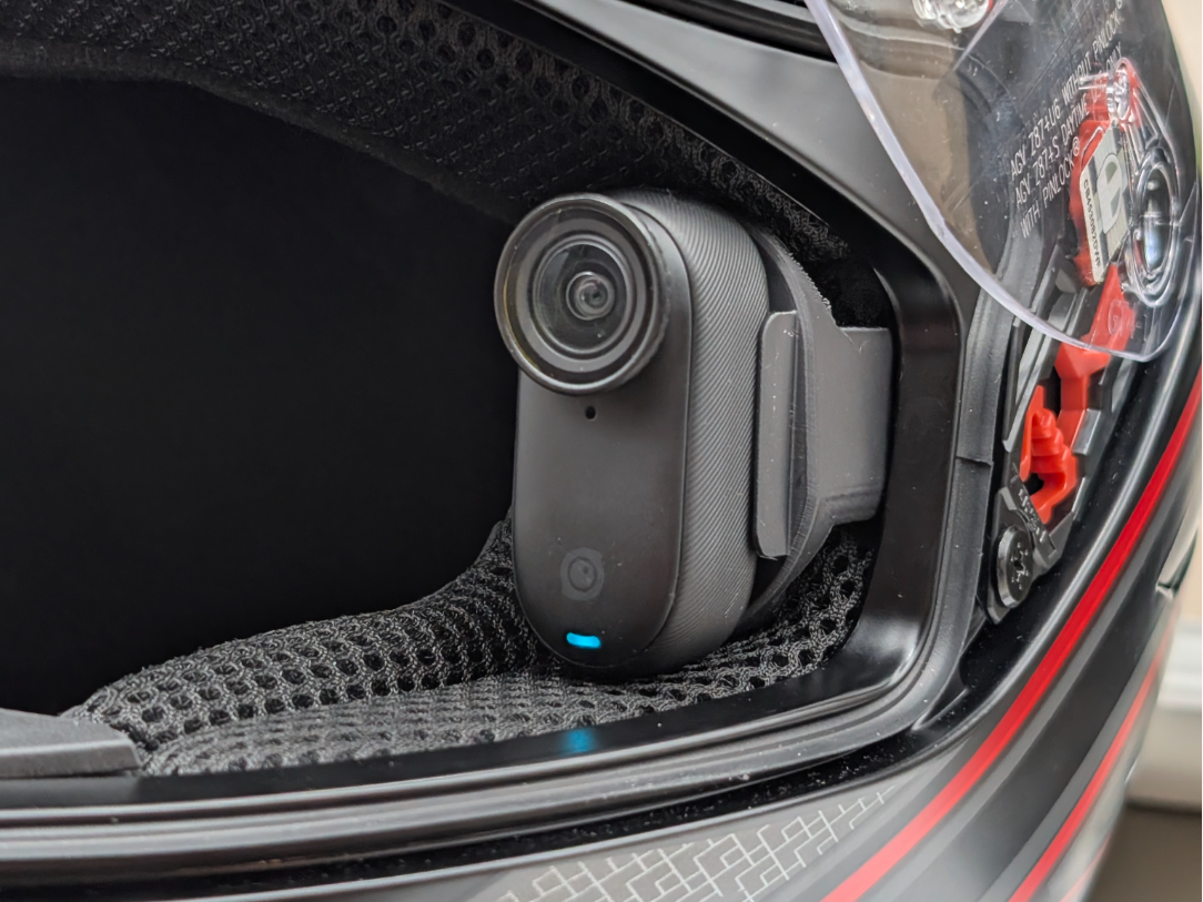 AGV K1S No-Glue Helmet Mount for Insta360 GO 3-3S