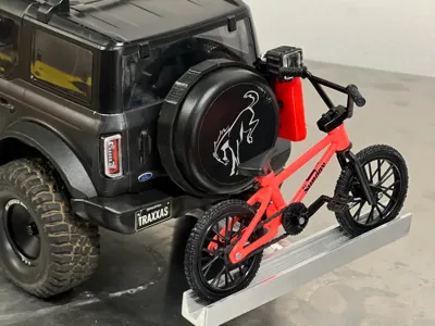 3D printed bike rack for 1/24 scale TRX4M