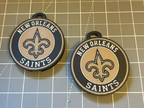 New Orleans Saints can opener keychain