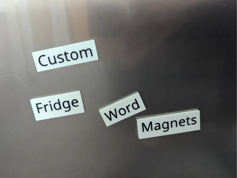 Customizable Word Fridge Magnets