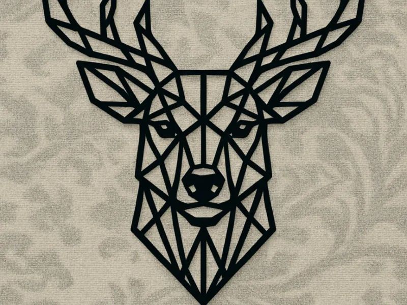 Hirsch Wandbild 