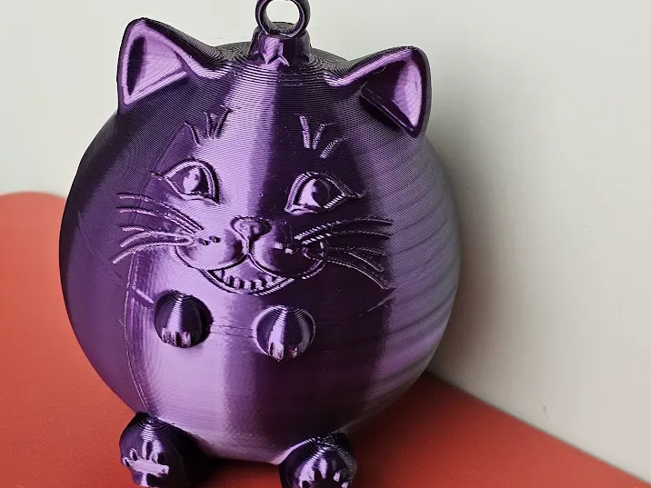 Cat christmass tree ornament ball bauble #1