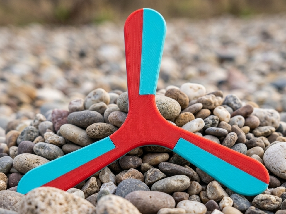Featured 3D Models – 3 blade boomerang aerodynamic perfect return