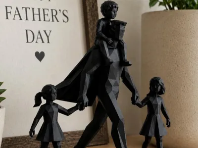 Everyday Hero - Fathers Day - 2 Daughters + 1 Son
