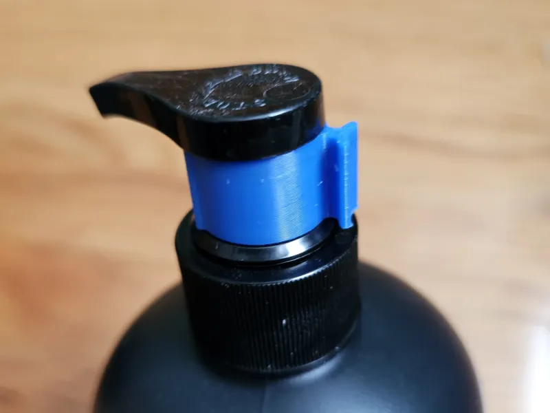 Parametric pump bottle collar retainer ring