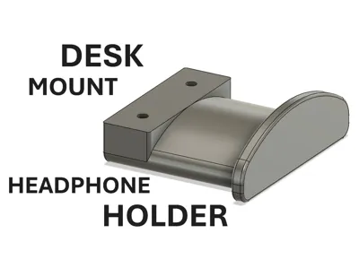 Headphone desk mount