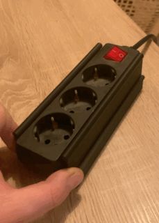 Slide bar for power strip