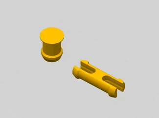 Snap-Fit Pin for Rotating Joints + Socket Cutter