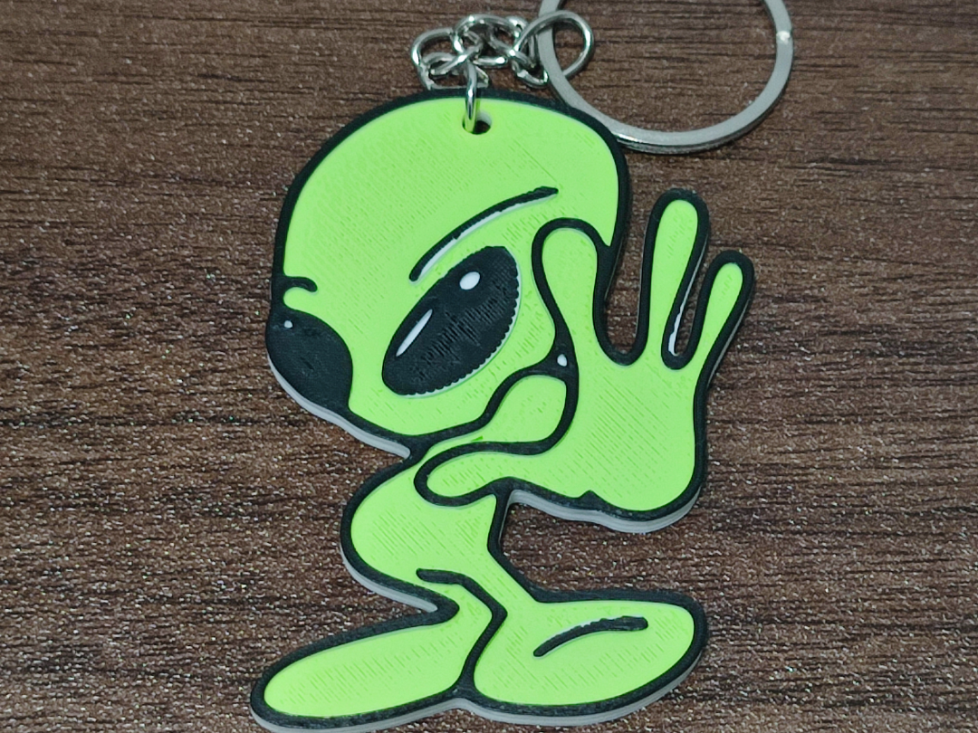 Llavero Neon Invader: Chill Out