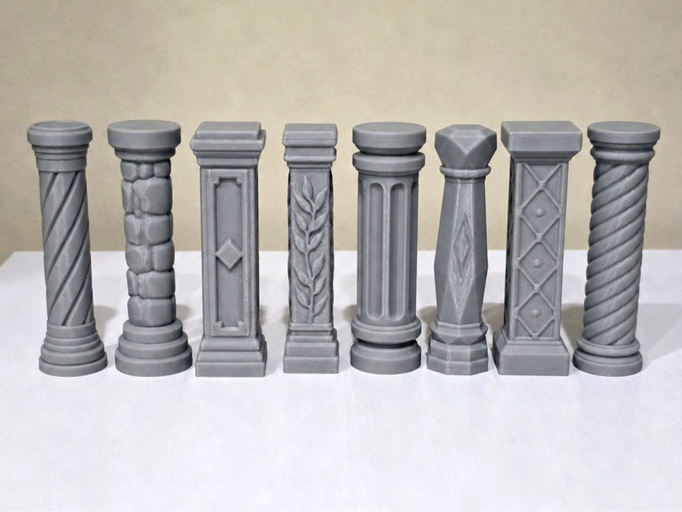 Stone Pillars Set