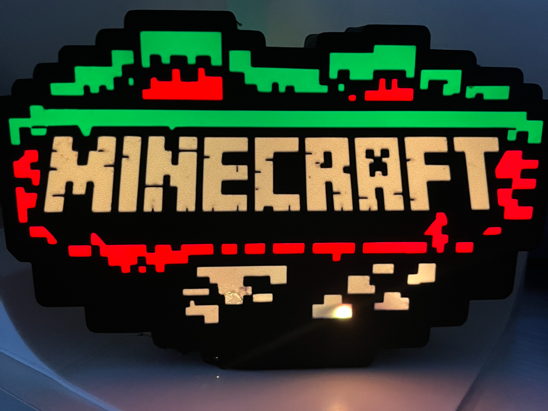 Minecraft LED Lightbox