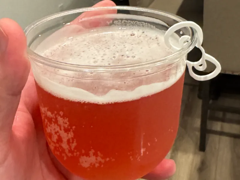 Hello Kitty Bow Drink Charm