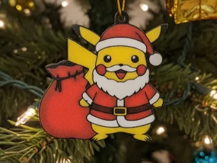 Pikachu Navideño – Decoración Navidad (4 Colores) 