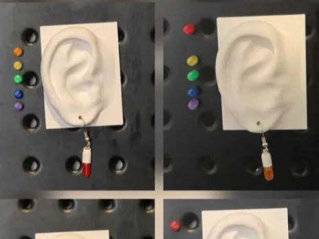 Earring- Magnetic, Color Swapping Pill/Capsule