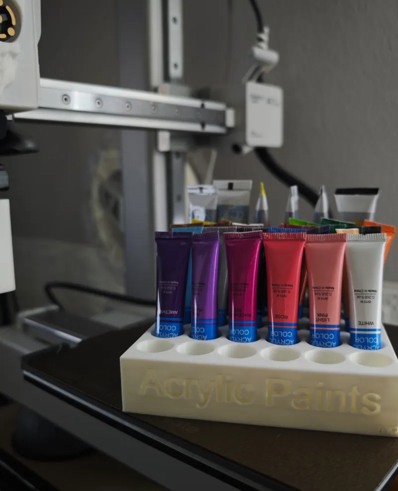 Acrylic Paint Tube Organizer