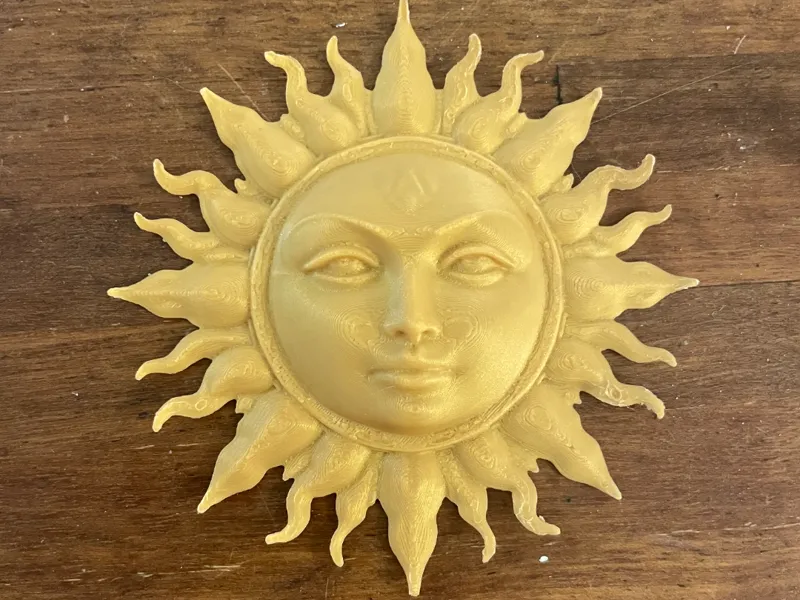 Sun Face Wall Decor (Fridge Magnet)