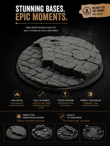Escenografía en miniatura: Base|Terrain|Diorama - Cobblestone — vista de referencia 2