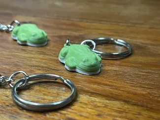 candy gummy frog keychain 