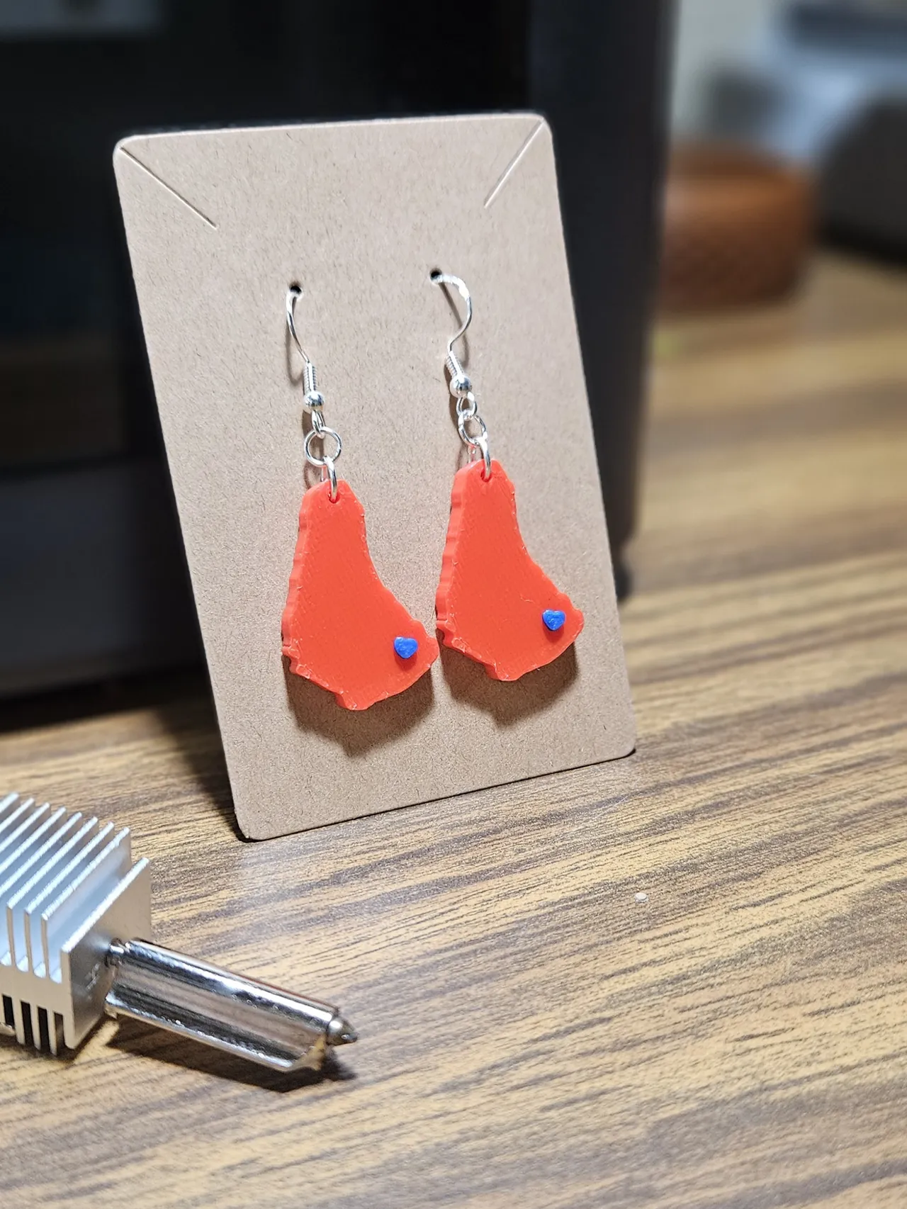 Heart of Barbados Earrings view 3