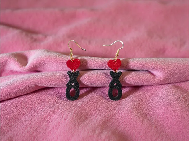 Xo love earrings