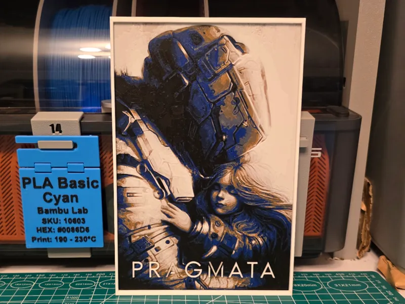 Pragmata Game Poster - Hueforge Art
