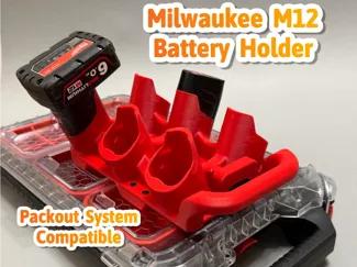 Milwaukee M12 Battery Holder for Packout System