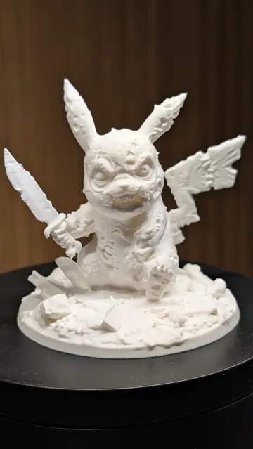 Accesorio para impresora 3D: Zombie Pikachu — vista de referencia 3