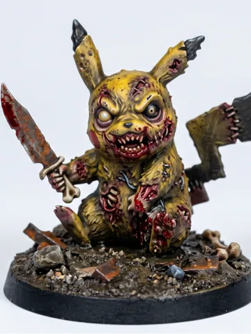 Accesorio para impresora 3D: Zombie Pikachu — vista de referencia 2