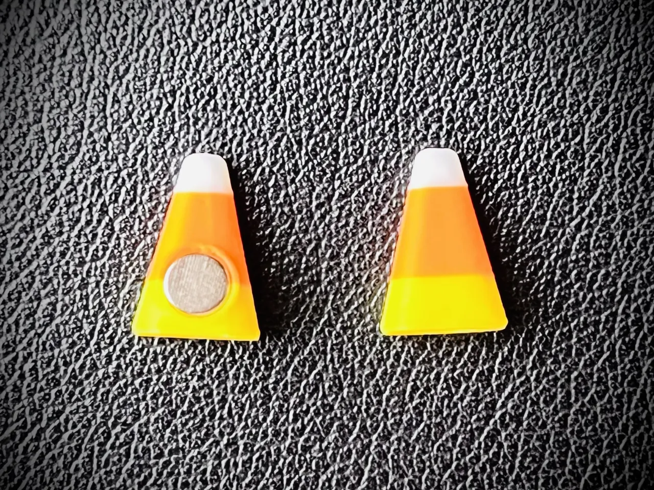 Magnetic Candy Corn Earrings (vertical) view 2