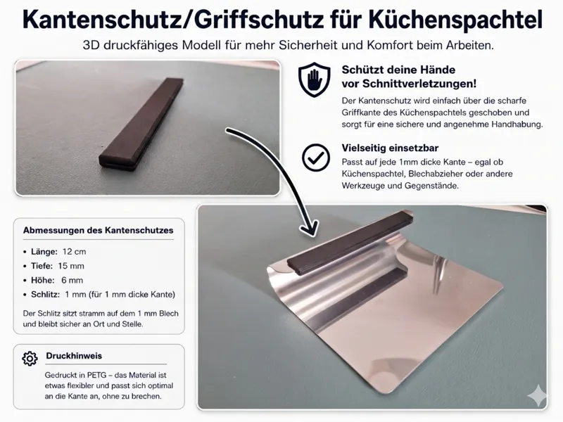 Kantenschutz Küchenspachtel, Kochschaufel, 
