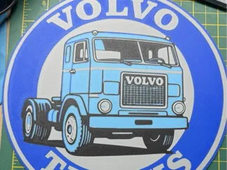 Vintage Retro Volvo Trucks Plaque