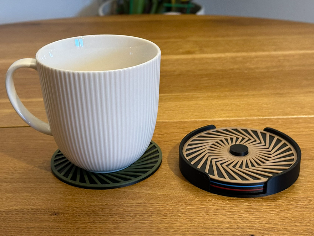 Round drink coaster