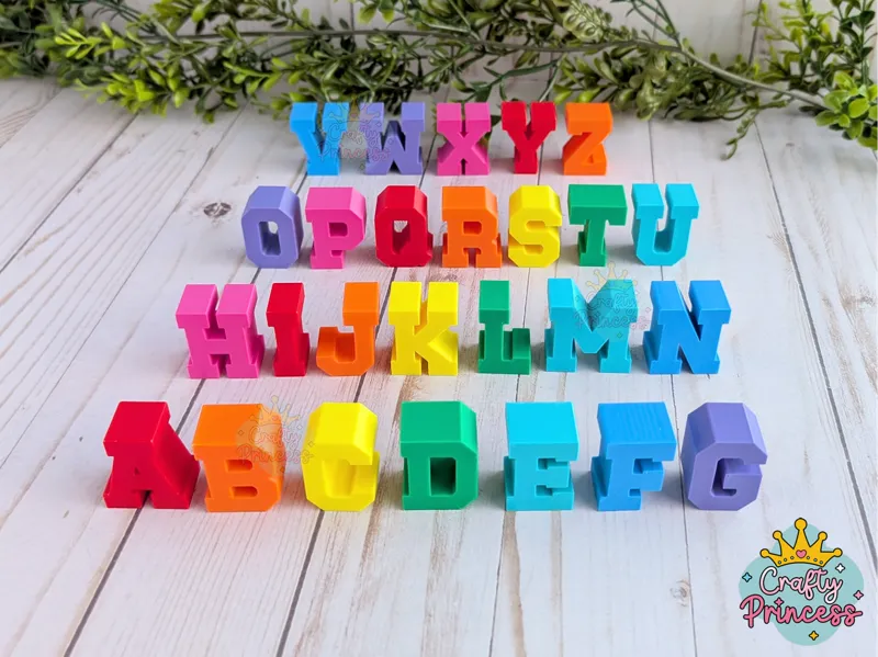 Stack and Stand Alphabet Letters