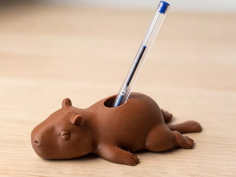 Funny Capybara Pen Holder