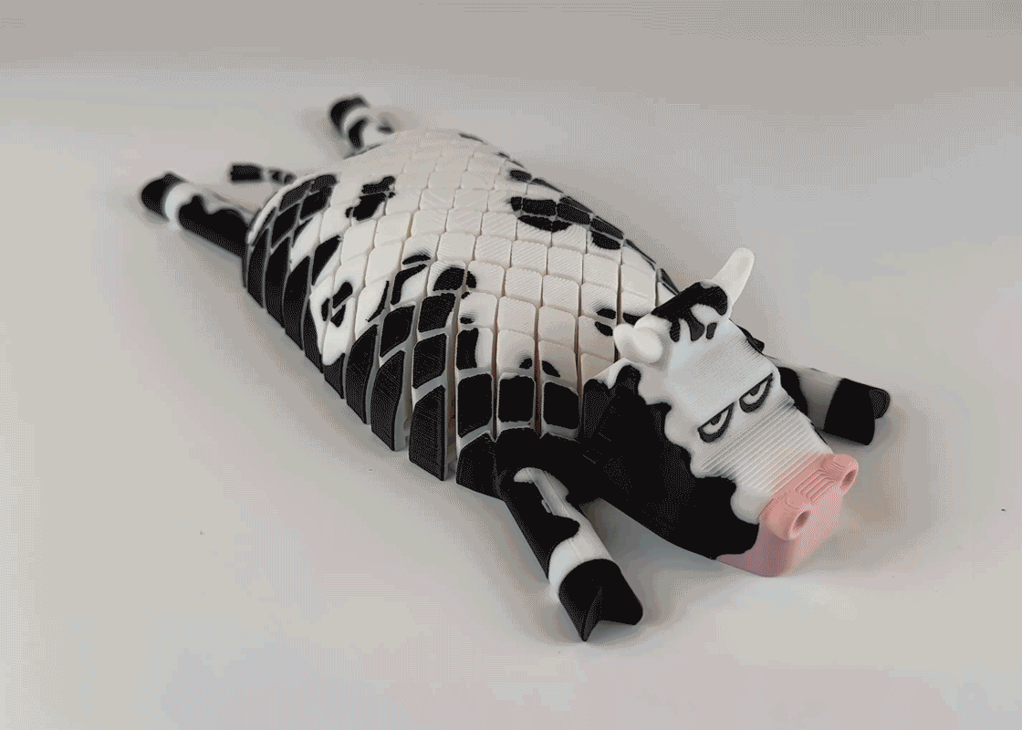 Flexi Cow: Articulated Desk Pet