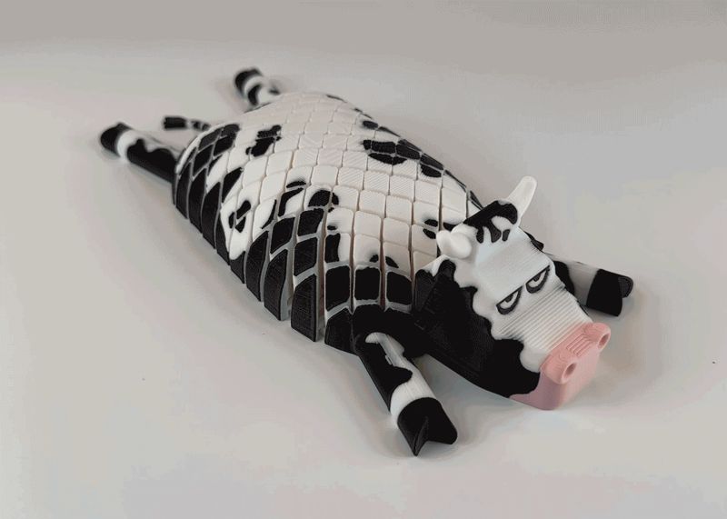 Flexi Cow: Articulated Desk Pet
