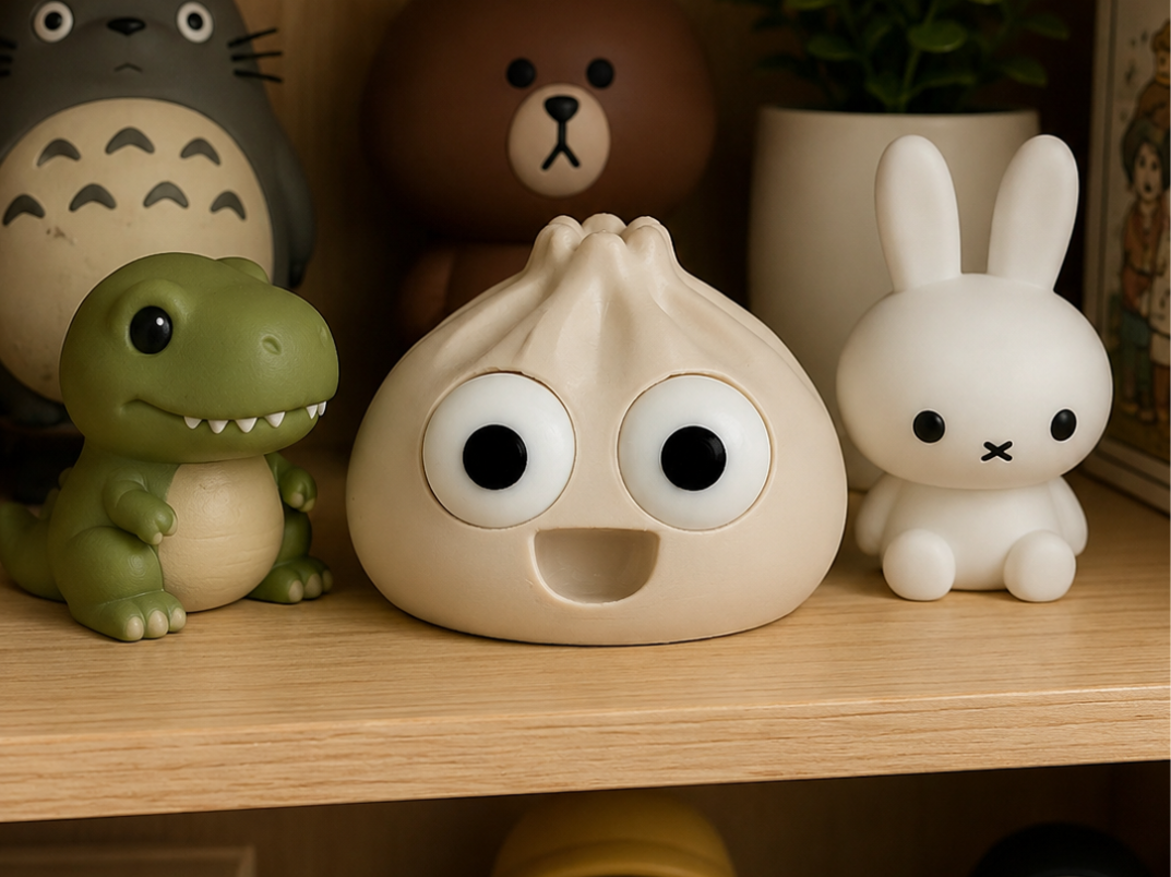 Goofy Dumpling with Movable Eyes