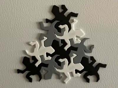 MC Escher Tessellating Lizard