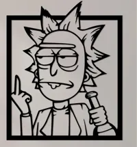 Rick Sanchez - déco murale 2D (Rick and Morty) — photo 2