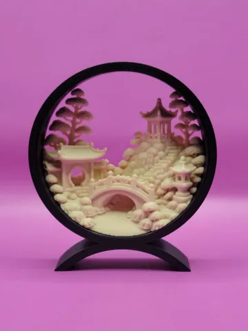 Escenografía en miniatura: Chinese Garden Diorama — vista de referencia 2