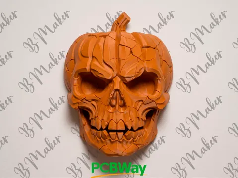 Adorno temático: Calabaza Calavera Halloween - Wall Art — referencia de MakerWorld