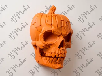 Adorno temático: Calabaza Calavera Halloween - Wall Art — vista de referencia 3