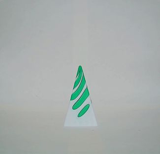 Spiral Passthrough Pyramid Vortex Fidget