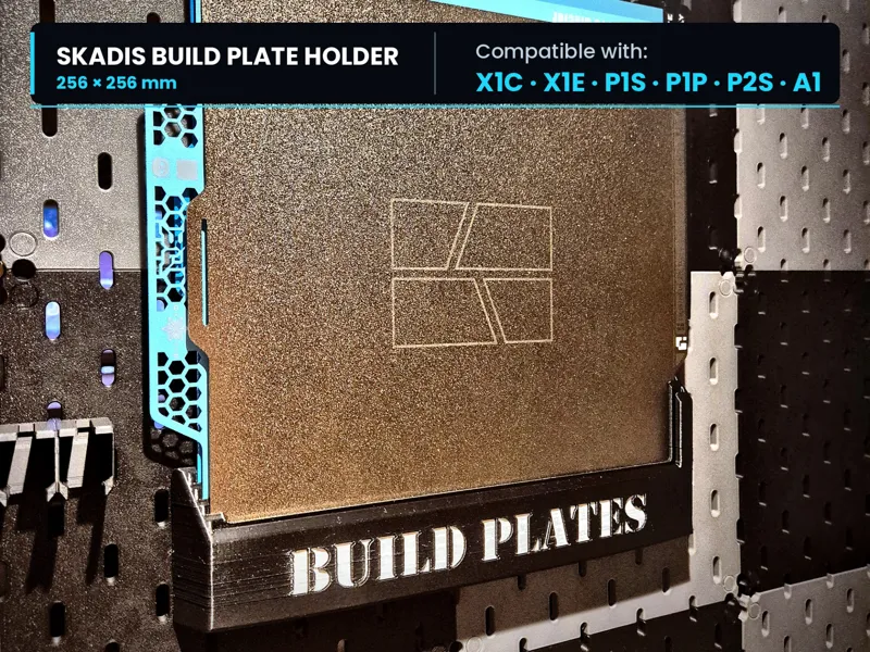 SkāSnap Build Plate Holder / Wall Storage (Skādis)